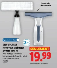 Nettoyeur aspirateur à vitres sans fil
