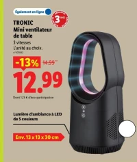 Mini ventilateur de table