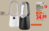 TRONIC Ventilateur de table sans rotor