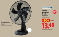 TRONIC Ventilateur de table