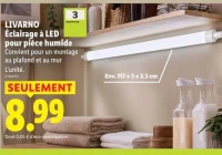 LIVARNO Éclairage à LED pour pièce humide