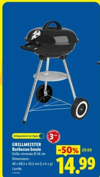 GRILLMEISTER Barbecue boule