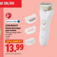 CIEN BEAUTY Rasoir électrique pour femme
