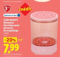 CIEN BEAUTY Nettoyeur électrique pour pinceaux de maquillage