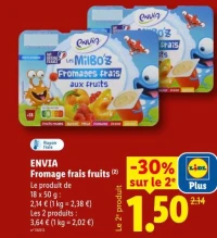 Fromage frais fruits