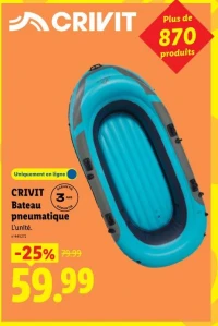 CRIVIT Bateau pneumatique