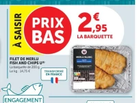 FILET DE MERLU FISH AND CHIPS U(1)