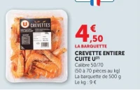 CREVETTE ENTIERE CUITE U(7)