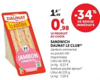 SANDWICH DAUNAT LE CLUB(1)