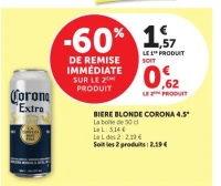 BIERE BLONDE CORONA 4.5°