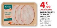 RÔTI DE FILETS DE POULET TALLEC