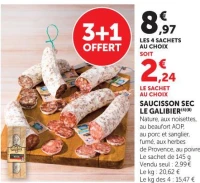 SAUCISSON SEC LE GALIBIER
