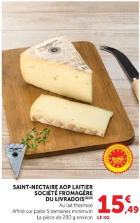 SAINT-NECTAIRE AOP LAITIER SOCIÉTÉ FROMAGÈRE DU LIVRADOIS