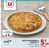 TARTE NORMANDE U 6 PARTS