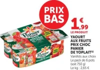 YAOURT AUX FRUITS PRIX CHOC PANIER DE YOPLAIT