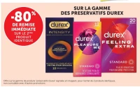 SUR LA GAMME DES PRESERVATIFS DUREX
