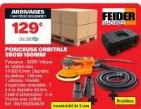 PONCEUSE ORBITALE 350W 150MM