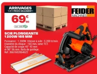 SCIE PLONGEANTE 1200W 165 MM