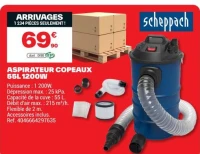 ASPIRATEUR COPEAUX 55L 1200W