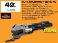 TITAN OUTIL MULTIFONCTION 18V NU