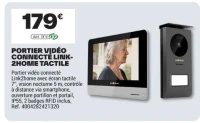 PORTIER VIDÉO CONNECTÉ LINK2HOME TACTILE