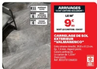 CARRELAGE DE SOL EXTERIEUR "VALMANENCO"