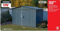 ABRI MÉTAL ARROW 4,98 M²