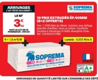 10 PNX EXTRUDÉS ÉP.40MM