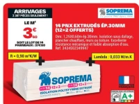 14 PNX EXTRUDÉS ÉP.30MM