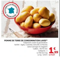 POMME DE TERRE DE CONSOMMATION LAVEE(2)