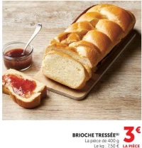BRIOCHE TRESSÉE