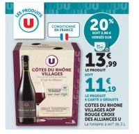 COTES DU RHONE VILLAGES AOP ROUGE CROIX
