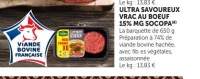 ULTRA SAVOUREUX VRAC AU BOEUF 15% MG SOCOPA