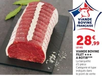 VIANDE BOVINE FILET *** A ROTIR