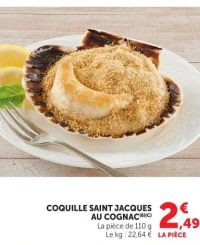 COQUILLE SAINT JACQUES AU COGNAC