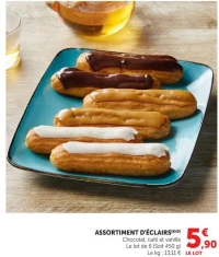 ASSORTIMENT D'ÉCLAIRS