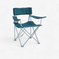 Chaise De Camping Avec Accoudoir, Pliante Et Confortable Quechua