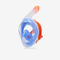 Masque snorkeling de surface easybreath + (>10ans) bleu Decathlon