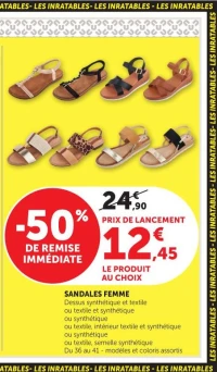 SANDALES FEMME
