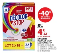 LINGETTES DECOLOR STOP EAU ECARLATE(A)
