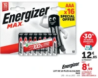 LOT DE 16 PILES ALCALINES MAX