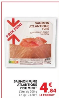 SAUMON FUME ATLANTIQUE PRIX MINI
