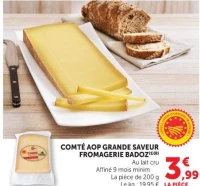 COMTÉ AOP GRANDE SAVEUR FROMAGERIE BADOZ