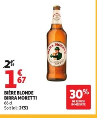 Bière blonde BIRRA MORETTI