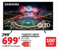 TV QLED 75" / 189 CM SAMSUNG TQ75QE1F1