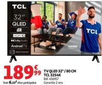TV QLED 32" / 80 CM TCL 32S4K