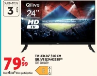 TV LED 24" / 60 CM QILIVE Q24H251B(1)