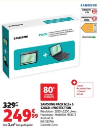 SAMSUNG PACK A11+ 6 128GB+ PROTECTION