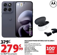 PACK SMARTPHONE MOTOROLA G67 5G 128GO + BUDS(1)