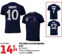 TEE SHIRT PLAYER MBAPPE N 10